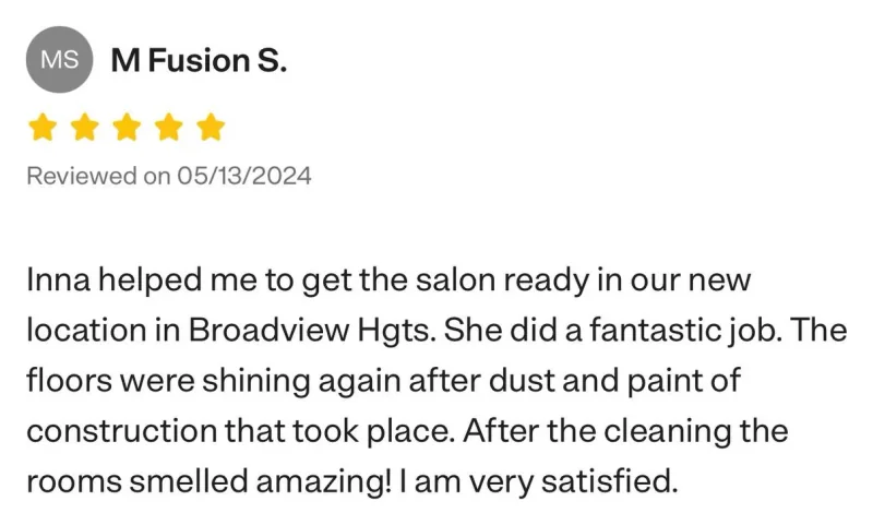 Customer review